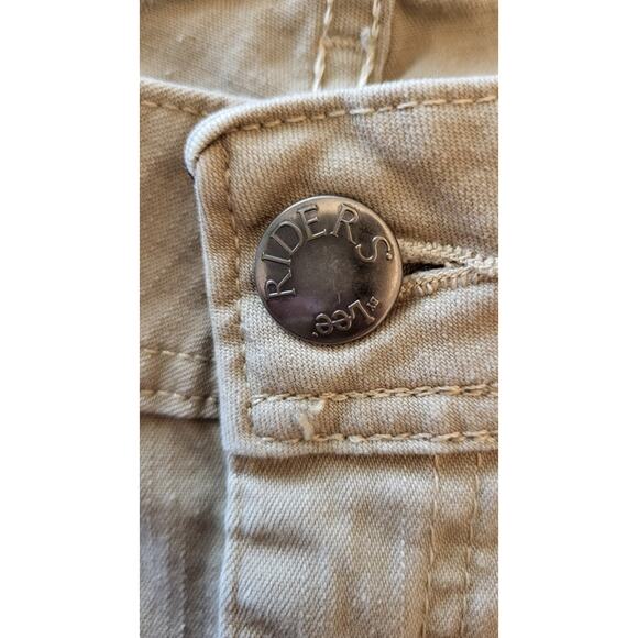 Riders By Lee Womens Jeans Beige Size 14M Relaxed Straight Fit Cotton Blend - Picture 10 of 13